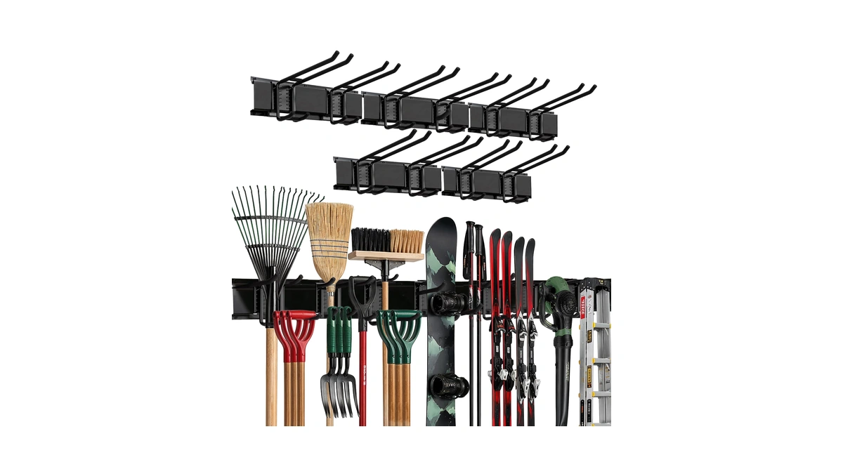 Tidyme Garage Wall Organizer | 80" Heavy-duty Tool Storage Rack