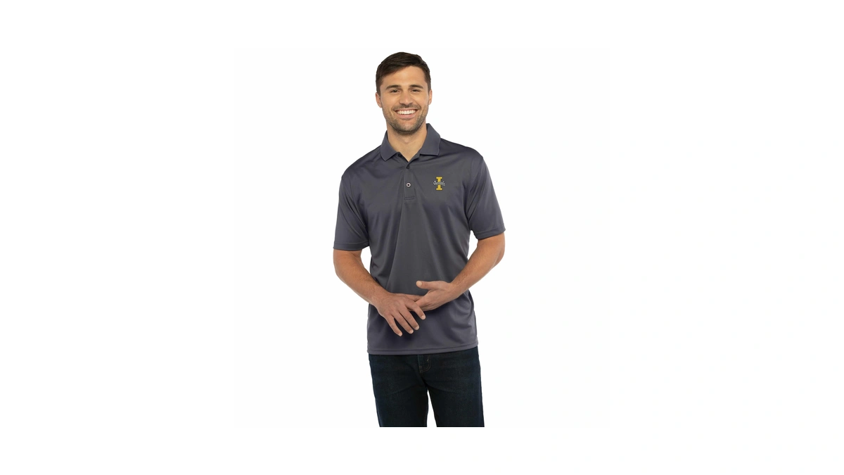 Vantage Apparel Men's Collegiate Premium Moisture Wicking Dark Gray Icon