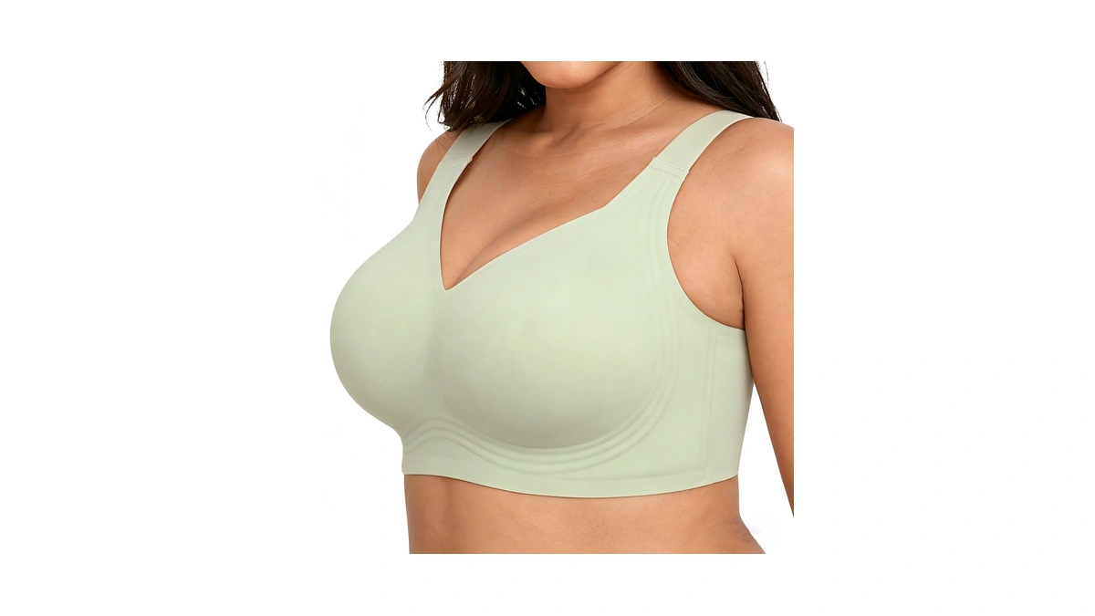 Xcutting Women's Plus Size Bras Wirefree Bras For Women Full