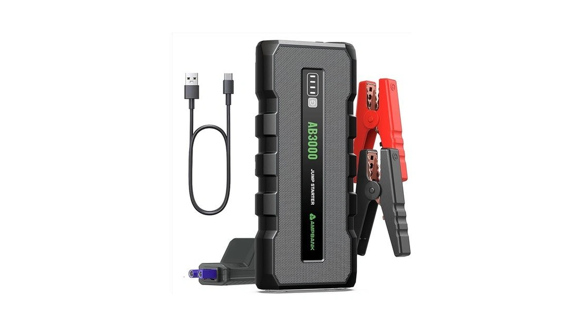 Battery Jump Starter 3000a, 12v Jumper Box For Car Battery