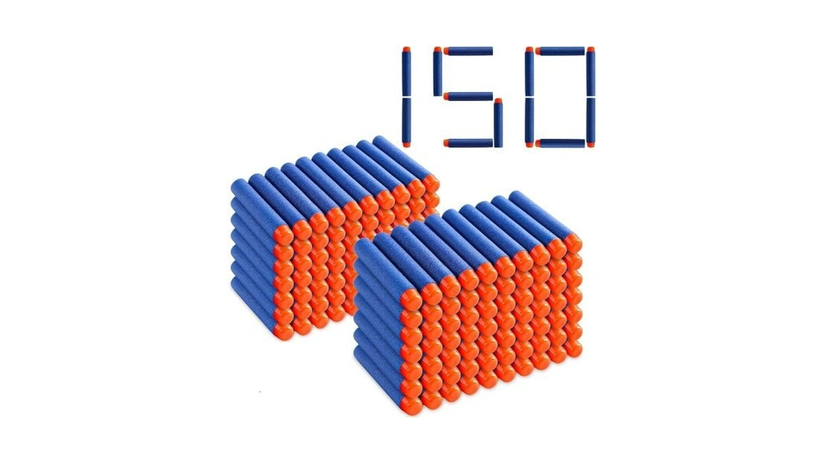 Pokiiulk Refill Darts 150 Pcs Bullets Ammo - Compatible With
