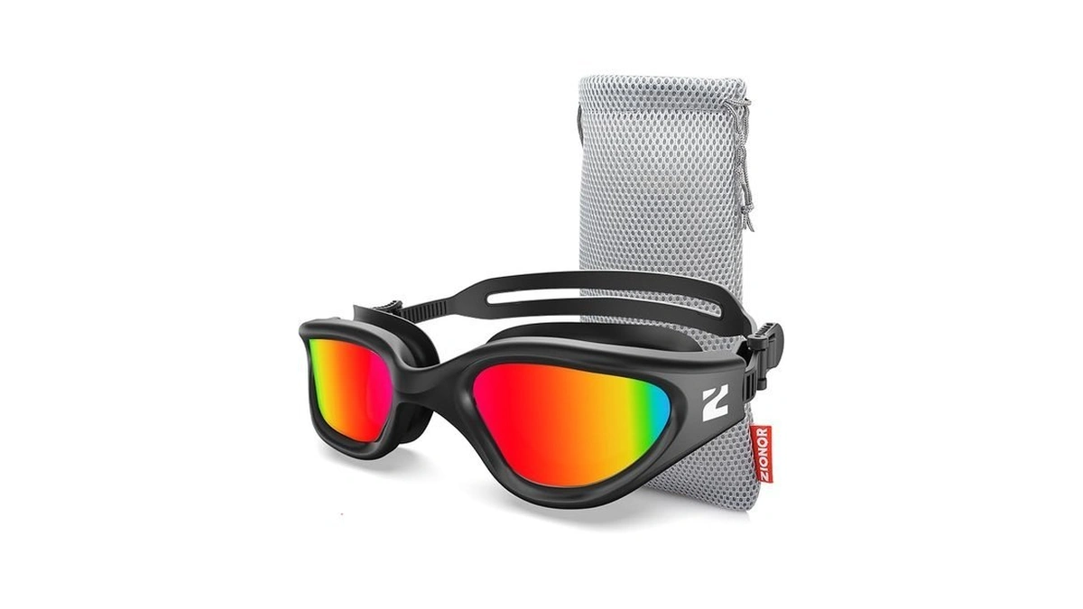 Zionor Swim Goggles Adult, G1 Air Mirrored Anti-fog Swimming Goggles