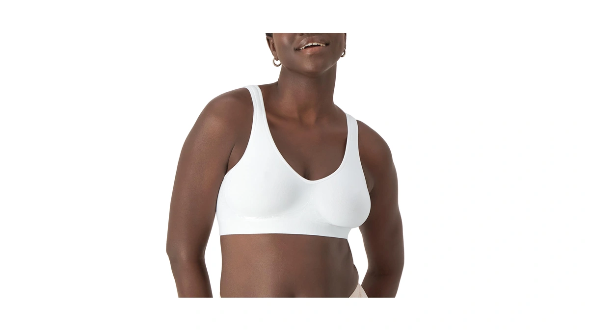 Bali Womens Comfort Revolution Wireless Bra, Seamless 2-ply Cups, Comfortflex