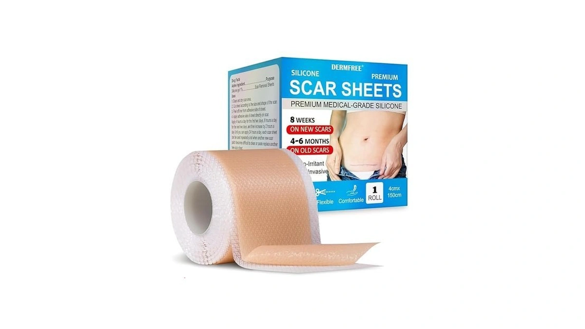 Dermfree Silicone Scar Sheets - Professional Silicone Tape For Softening