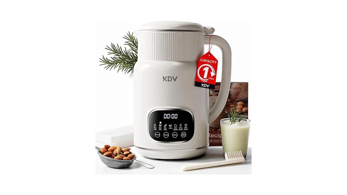 Kdv Nut Milk Maker Machine, 8-in-1 Multifunction Soy Milk Maker