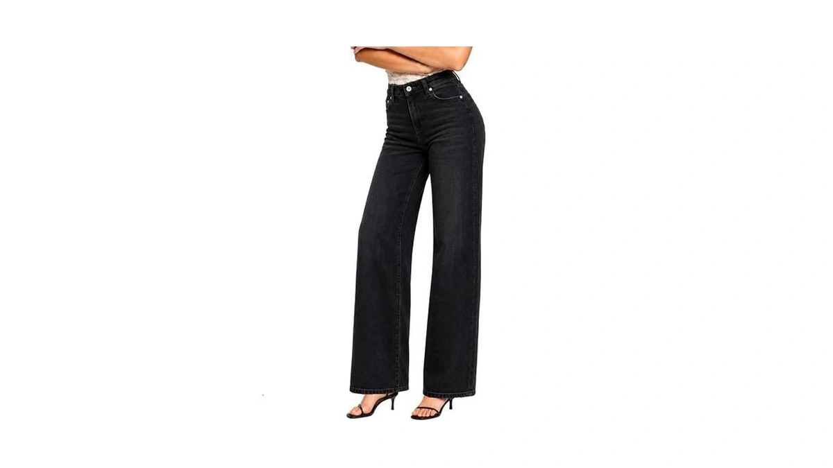 Oneso Women's High Waisted Straight Leg Jeans Heavyweight Premium Stretch
