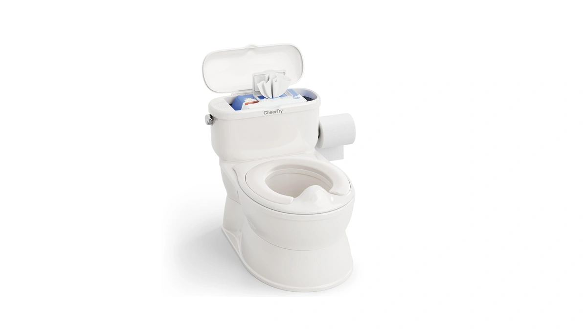 Cheertry 2-in-1 Toddler Potty Training Toilet - With Detachable Training