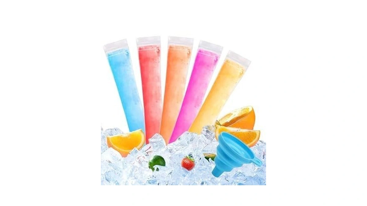 300 Disposable Ice Popsicle Mold Bags, Bpa-free Freezer Tube, Popsicle