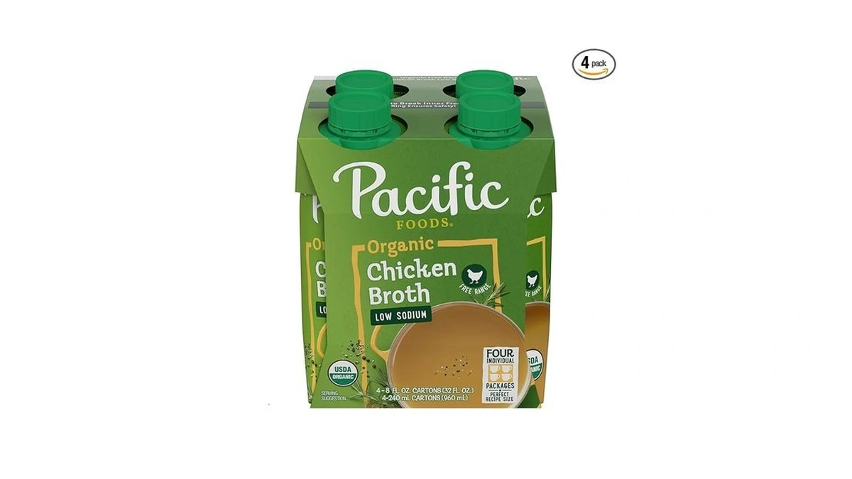 Pacific Foods, Organic Broth Chicken Low Sodium, 8 Ounce, 4