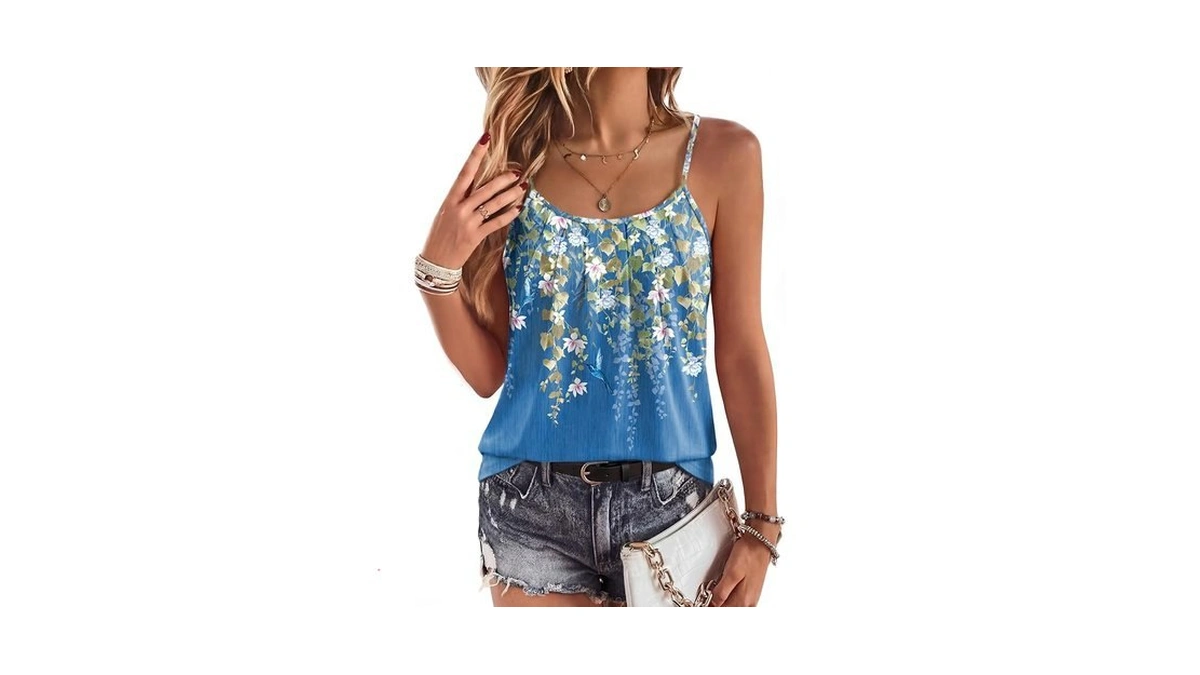 Zeagoo Camisole Tops For Women Adjustable Spaghetti Strap Tank Tops
