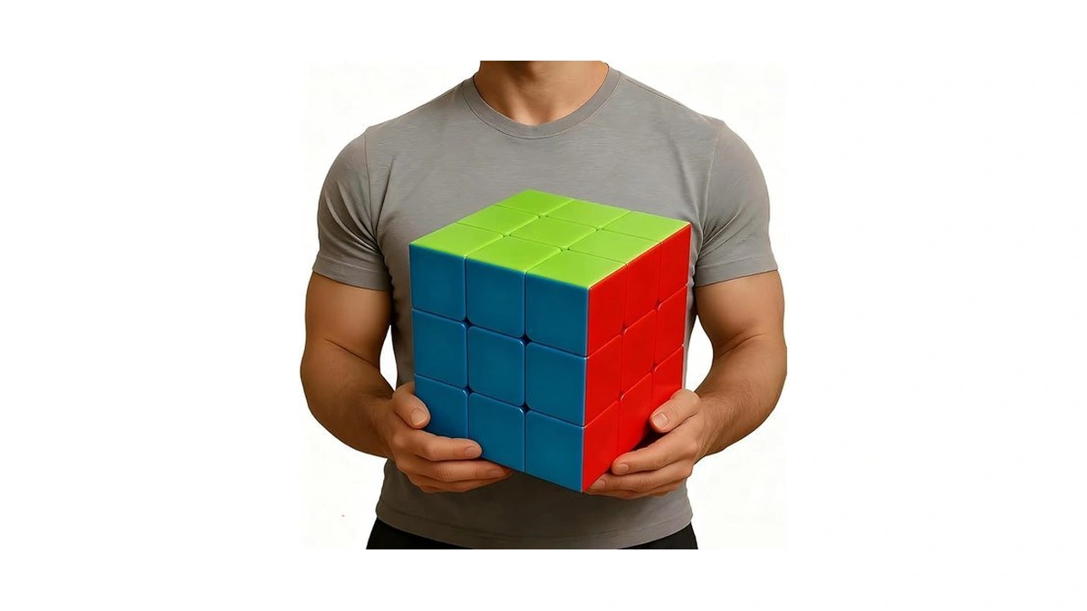 Giant Magic Cube, 18cm Big 3x3 Speed Cube Color-matching 3d