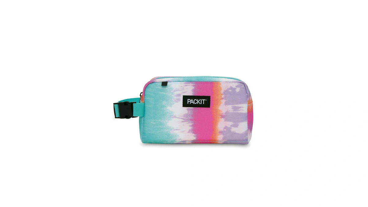 Packit Freezable Snack Box, Tie Dye Sorbet, Built With Ecofreeze