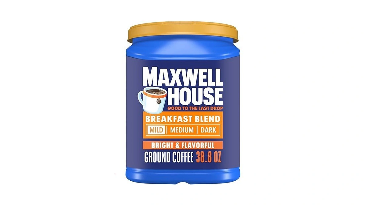 Maxwell House Breakfast Blend Mild Roast Ground Coffee, 38.8 Oz