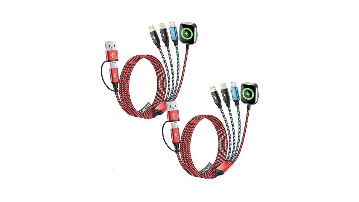 Travel Essentials 4in2 Multi Charging Cable For Iphone Watch Charger,usb