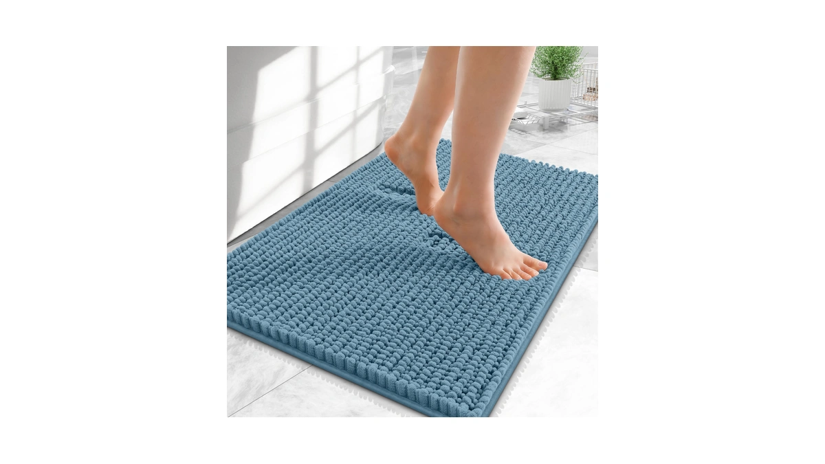 Olanly Thick Small Bathroom Rugs 24x16, Extra Soft Absorbent Chenille