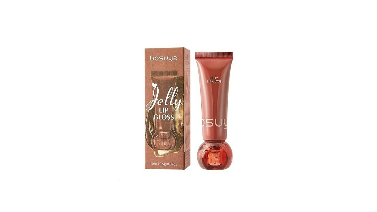 Admd Jelly Lip Gloss Lip Gloss, Cocoa Brown Glaze, High-shine