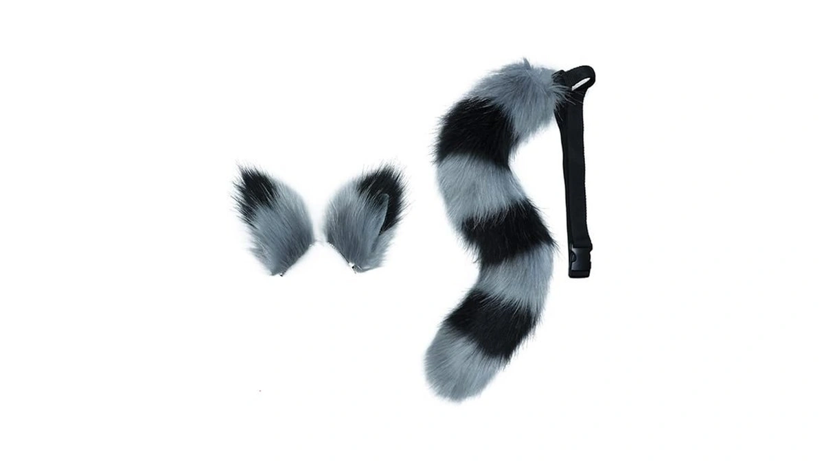 Vigvan Animal Cosplay Wolf Ears And Fox Cat Ears, Raccoon