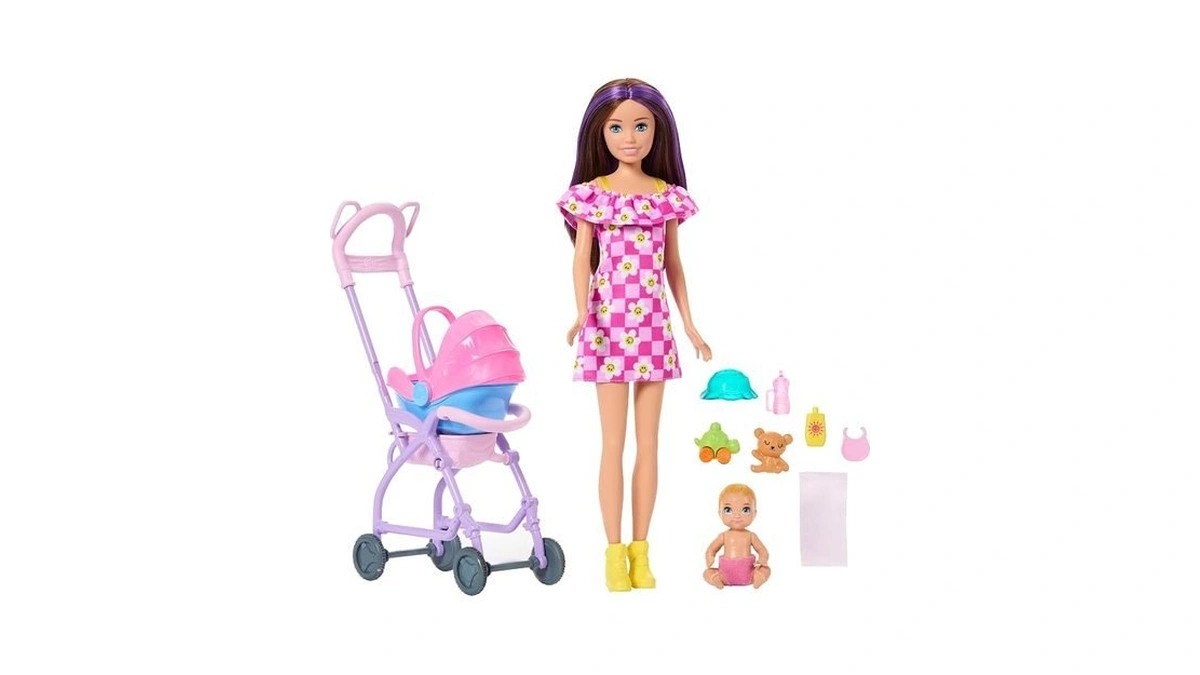 Barbie Skipper Babysitters, Inc. Playset With Brunette Doll, Blonde Baby