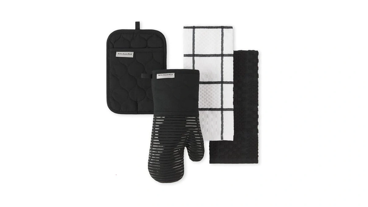 Kitchenaid Quilted Cotton Terry Cloth Oven Mitt, Pot Holder, Kitchen