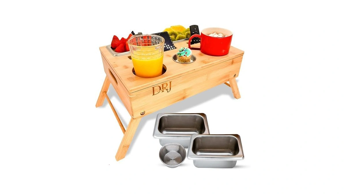 Drjlegacy Couch Console - Caddy With Cup Holder And Food