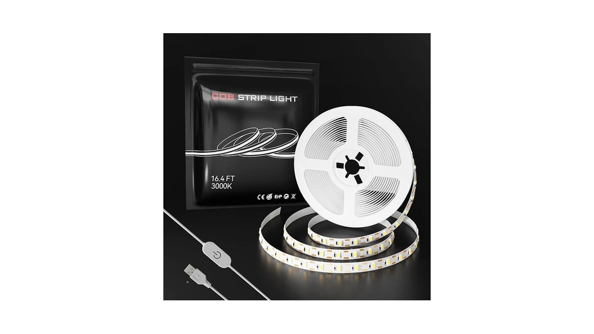Ctrlcv Warm Light Usb 5v Smd Led Light Strip, 16.4ft