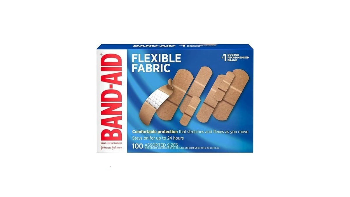 Band-aid Brand Flexible Fabric Adhesive Bandages, Comfortable Sterile Protection &