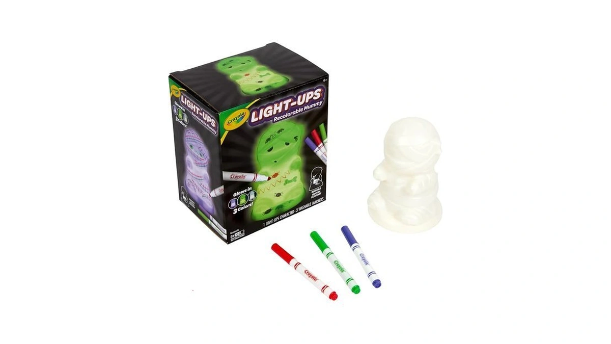 Crayola Light-ups - Mummy, Reusable Halloween Craft Toy, Glow In