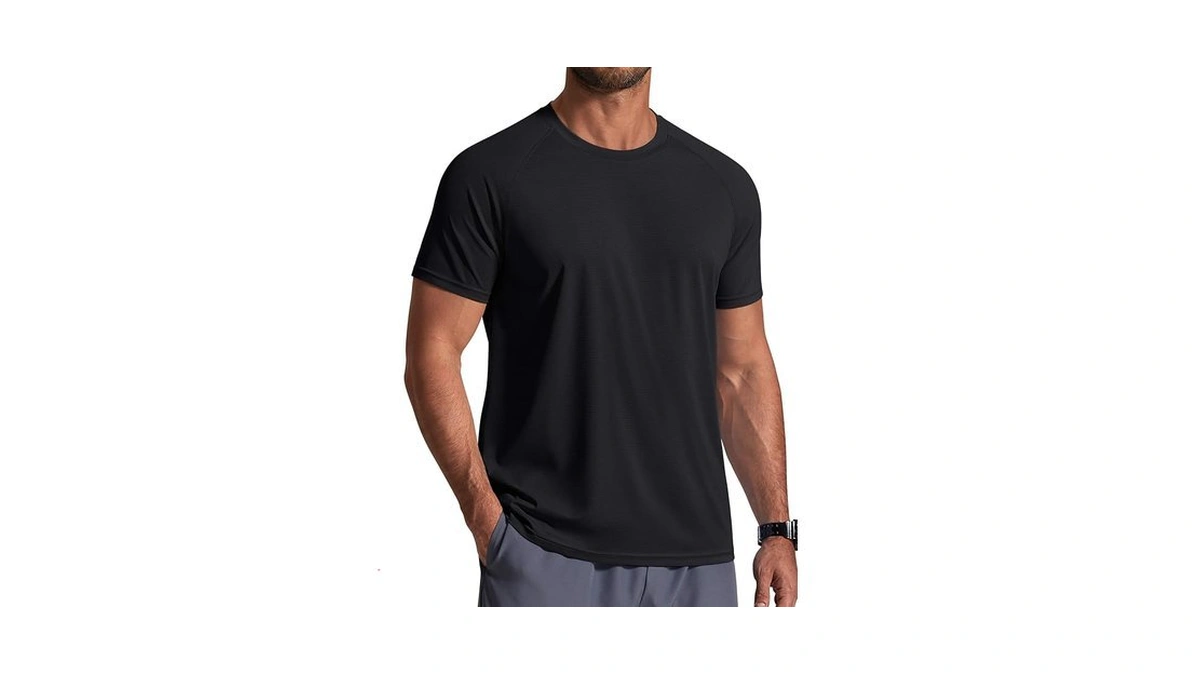 Coofandy Men's Rash Guard Short Sleeve Swim Shirts Upf 50+