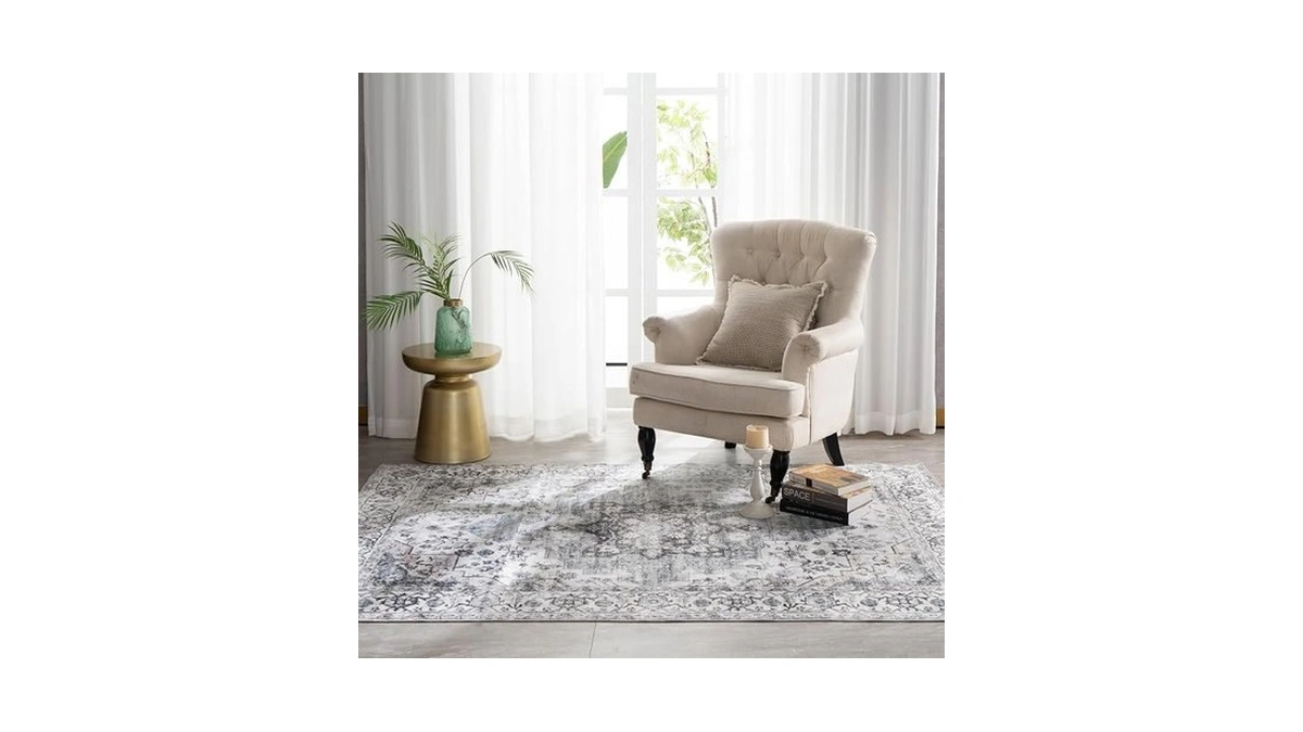Syalife 3x5 Washable Area Rug, Ultra Soft Non-slip, Low Pile,