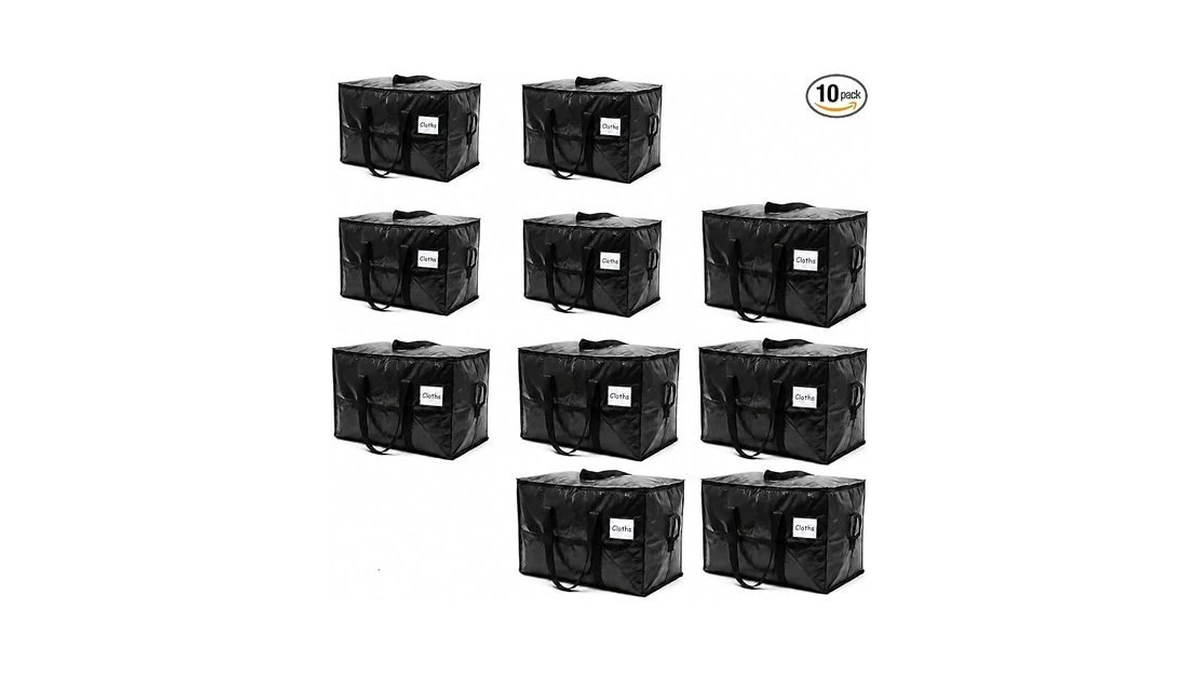 Holdnβ Storage 10 Pack Extra Large Moving Bags, 30 &