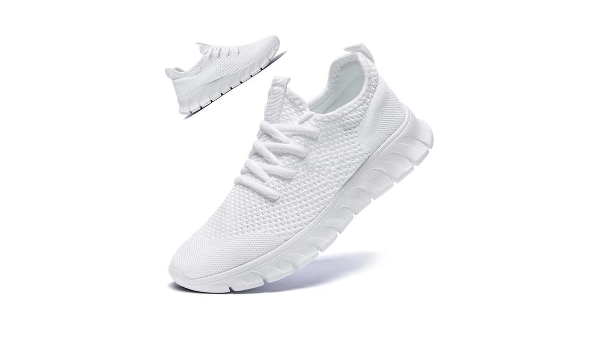 Rjywgs White Sneakers For Women Men Tennis Shoes Running Gym