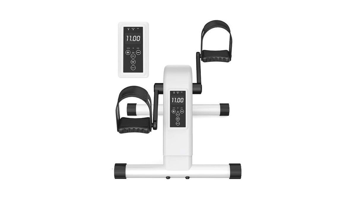 Under Desk Bike Pedal Exerciser For Seniors, 12-level Electric Mini