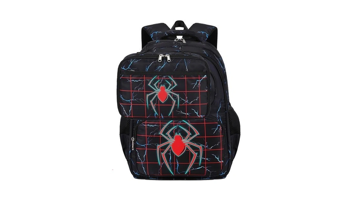 Auivty Boys Backpack With Lunch Box Glow In Dark Bookbag