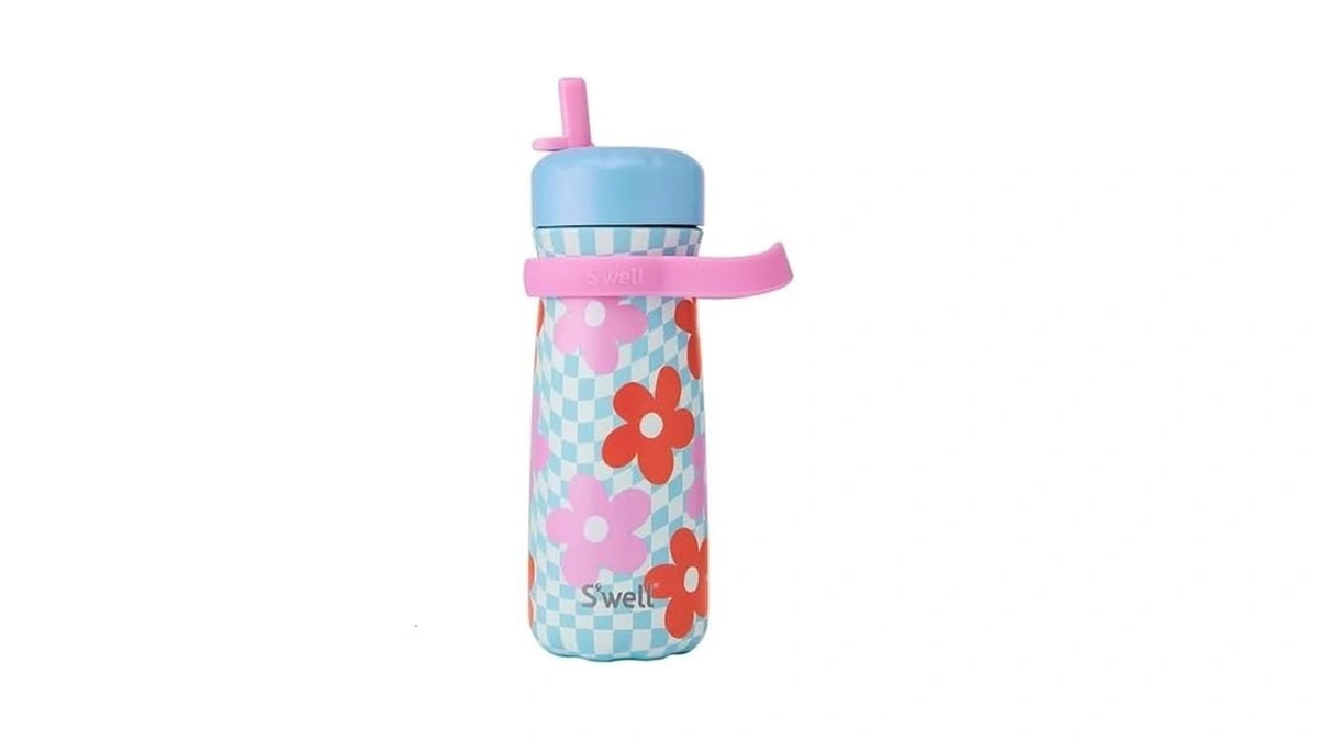S'well Stainless Steel Kids Traveler With Flip Straw Lid, 16oz,