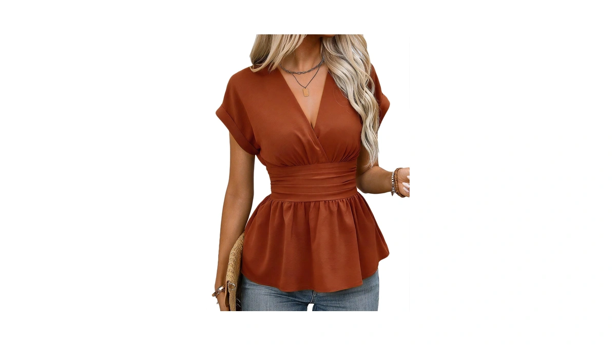 Astylish Womens Trendy Neck Business Work Tun...