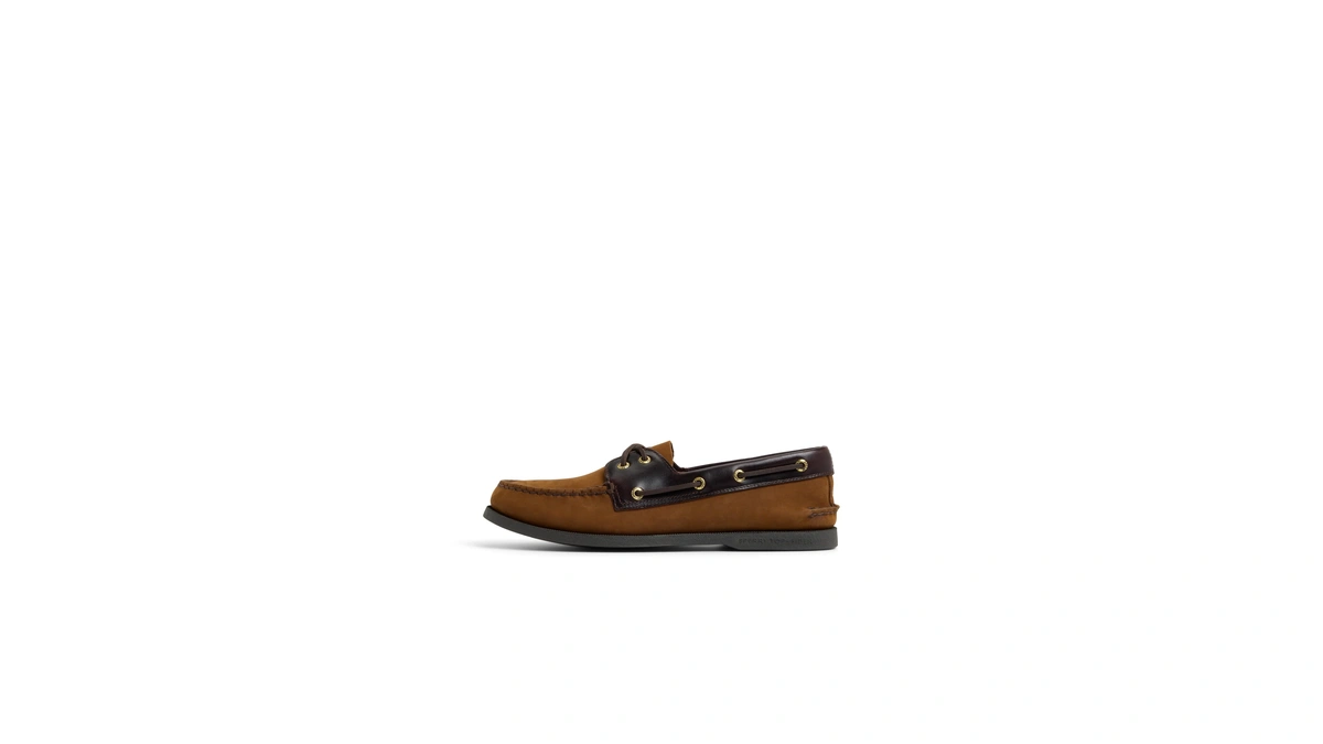 Sperry Men's Authentic Original 2-eye Leather Boat Shoe, Brown Buck,