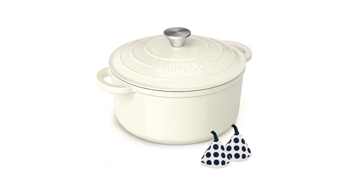 Enameled Cast Iron Dutch Oven - Umite Chef 5qt Pot