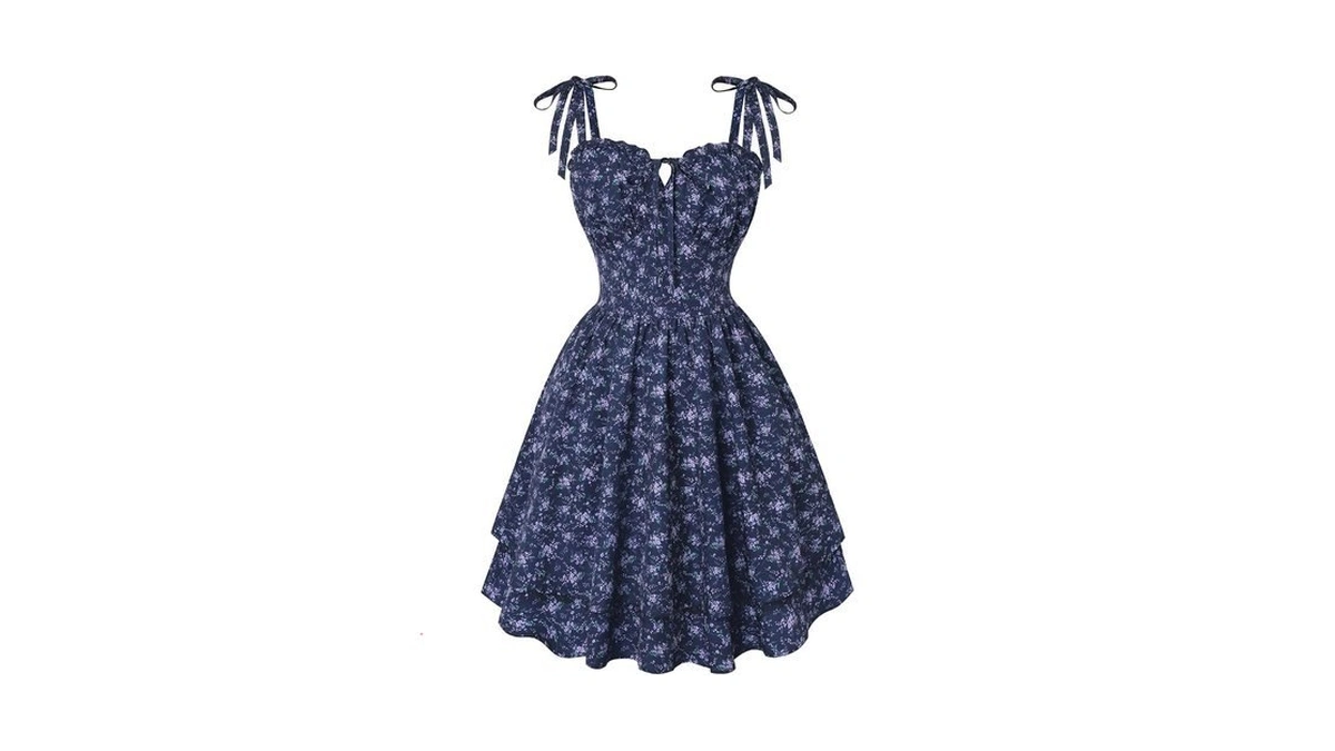 Scarlet Darkness Floral Mini Dress For Women Teens Summer 2026