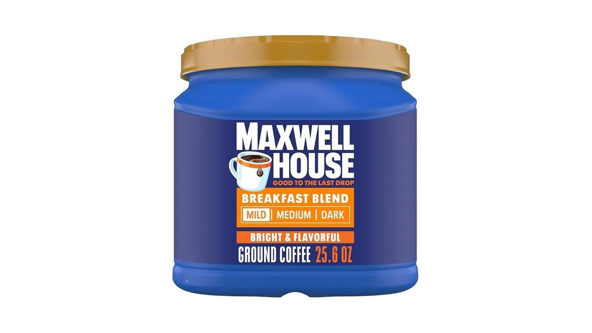 Maxwell House Breakfast Blend Mild Roast Ground Coffee, 25.6 Oz