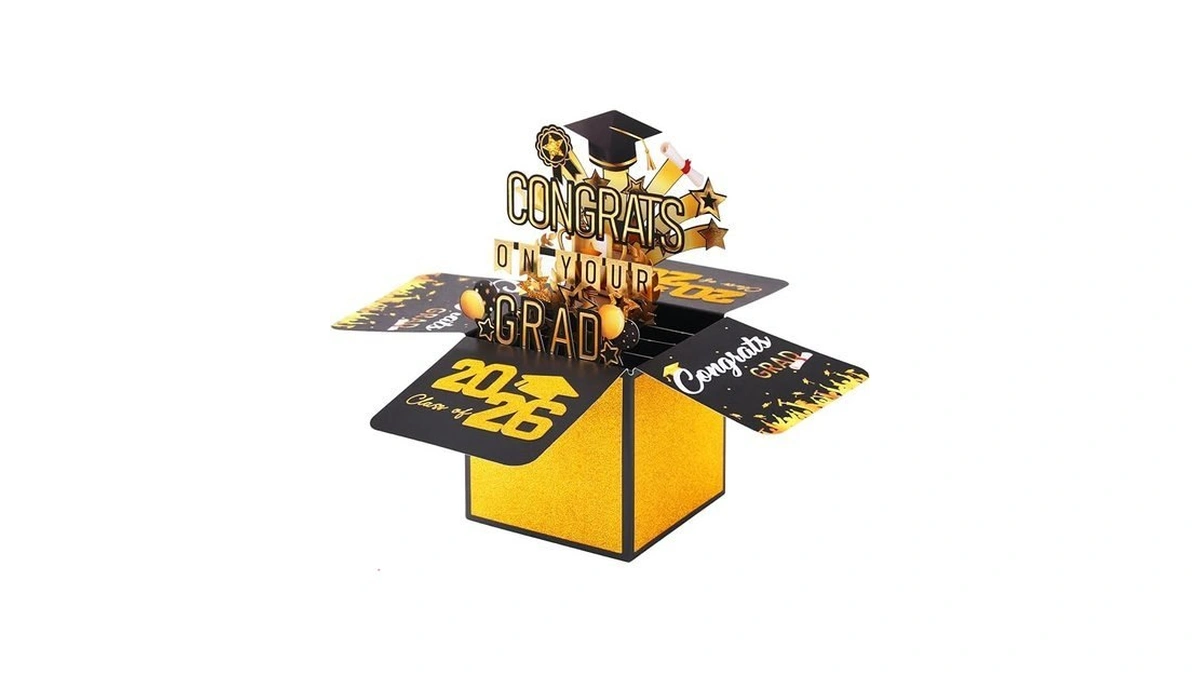 Suyeah Pop Up Graduation Card 2026, 3d Pop Up Congrats