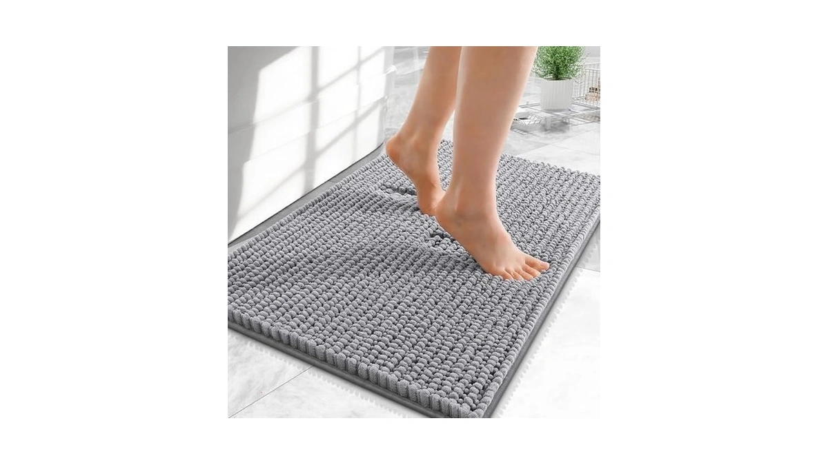 Olanly Thick Small Bathroom Rugs 24x16, Extra Soft Absorbent Chenille