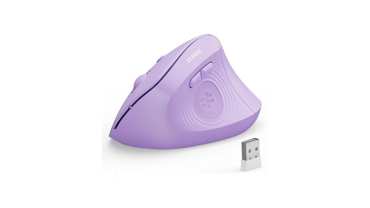 Seenda Ergonomic Wireless Mouse, Mou200 Vertical Bluetooth Mouse With 2.4g