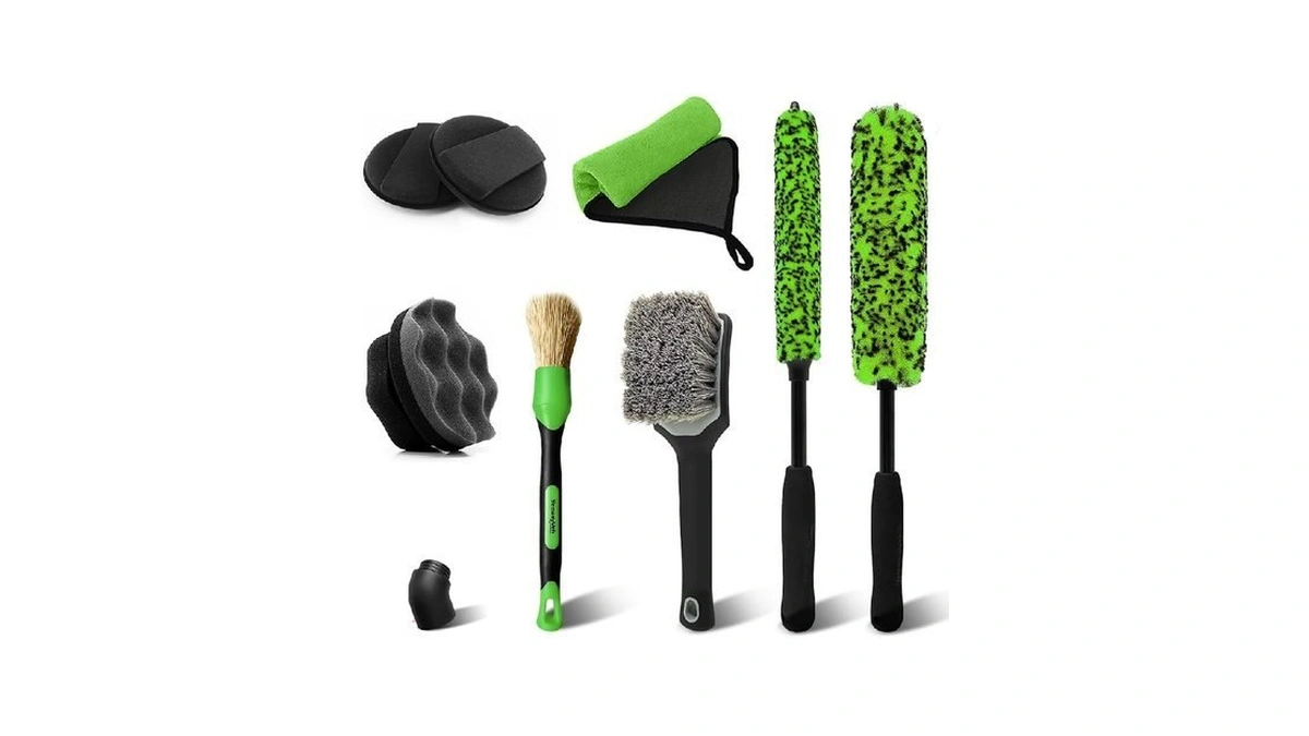 Yeewayveh 8pcs Ultimate Wheel And Tire Brush Kit | 2-size