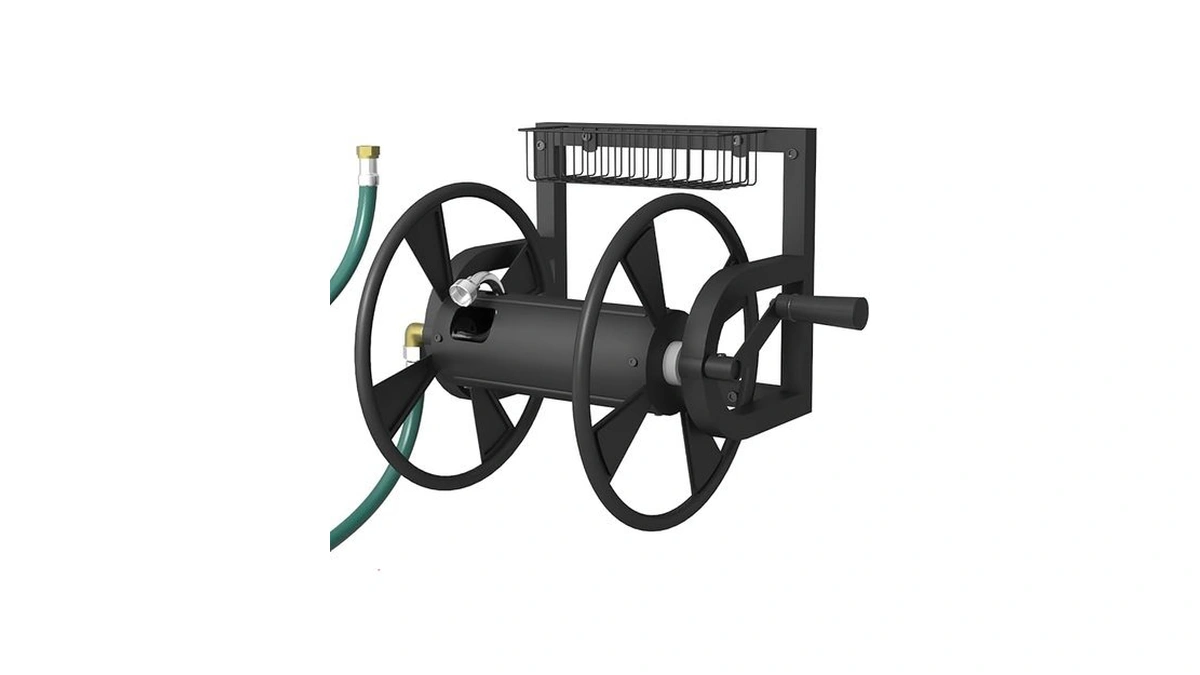 Artigarden Garden Wall Mounted Hose Reel, Outdoor Heavy-duty Water Hose