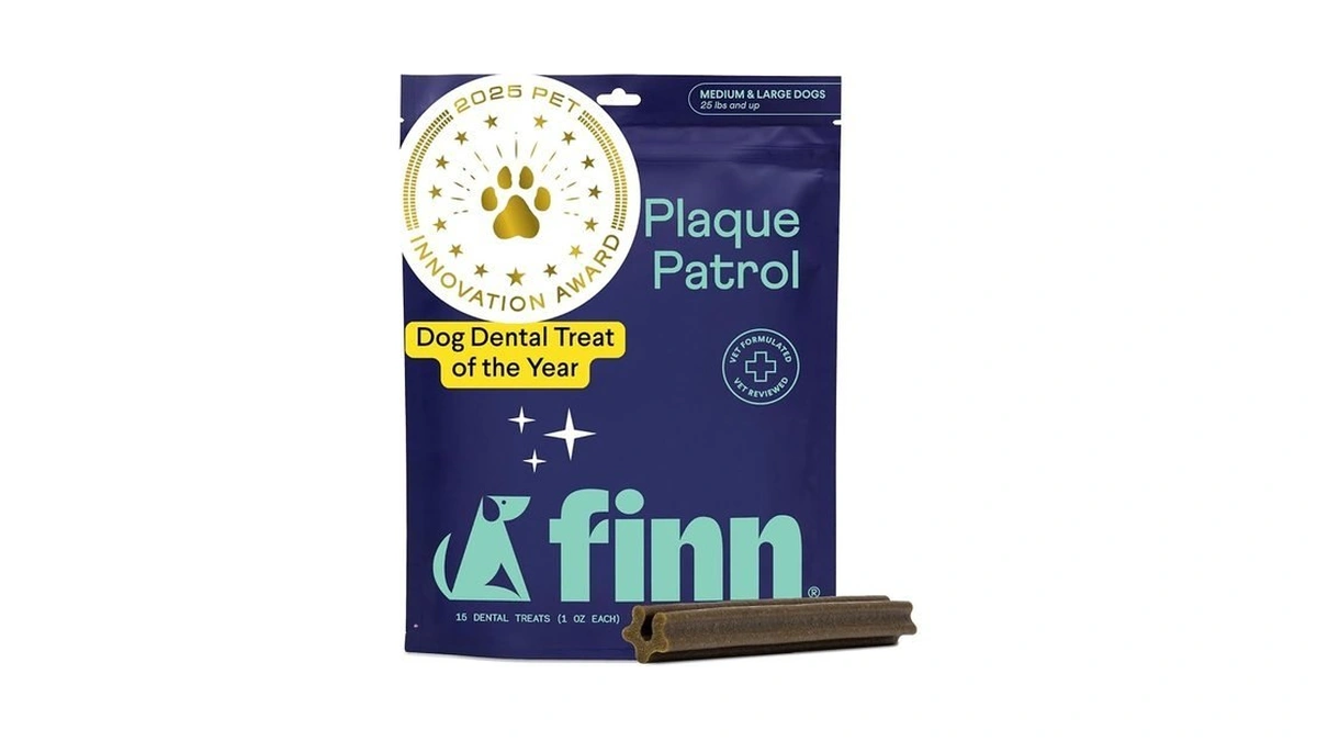 Finn Plaque Patrol Dental Chews | Triple-action Defense Against Plaque,