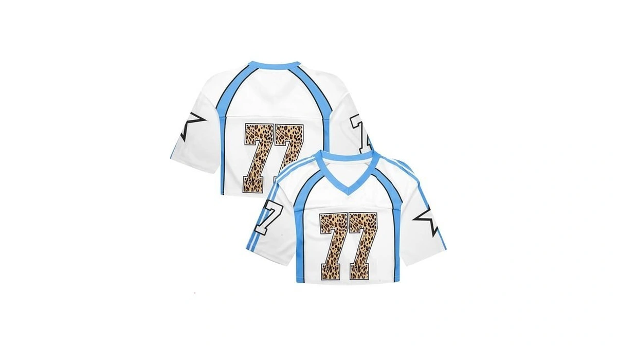 Jersey Shirts For Women Y2k Crop Top Streetwear Hip Hop
