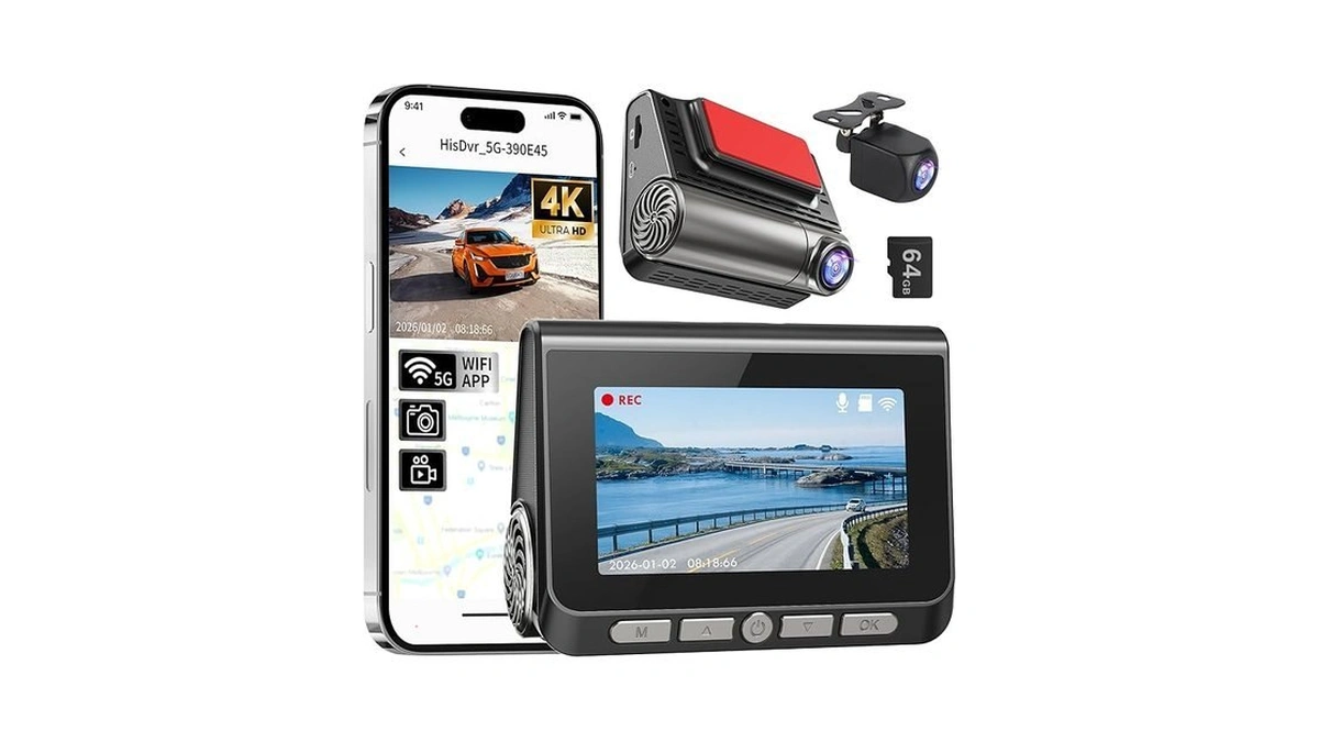 Dash Cam, 4k+2k Full Hd Dash Cam Front And Rear,