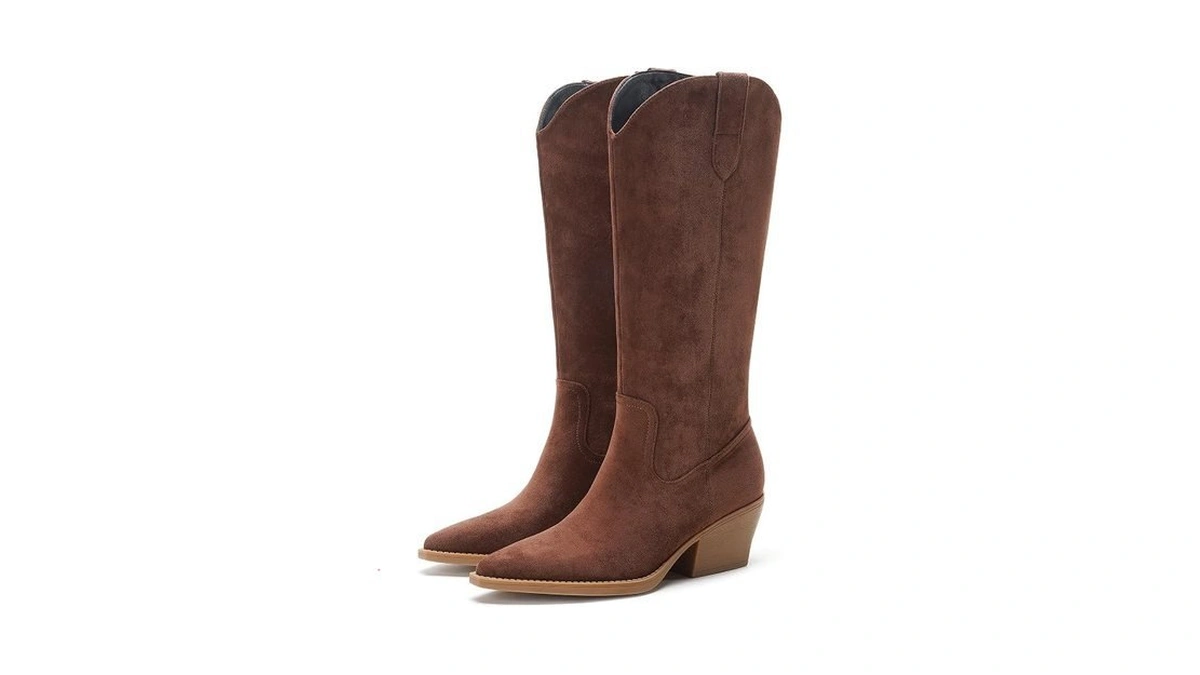 Elegastep Women’s Wide Calf Tall Boot Knee High Western Boots