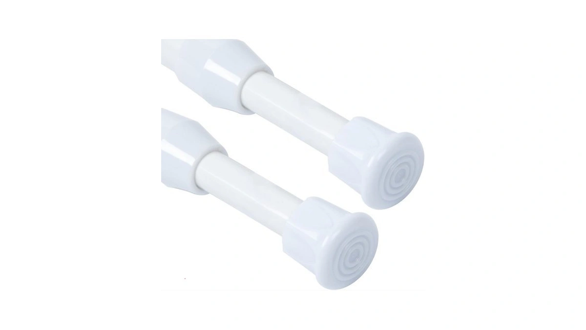 Tension Rods, 2 Pack Adjustable Spring Steel Cupboard Bars 10-16