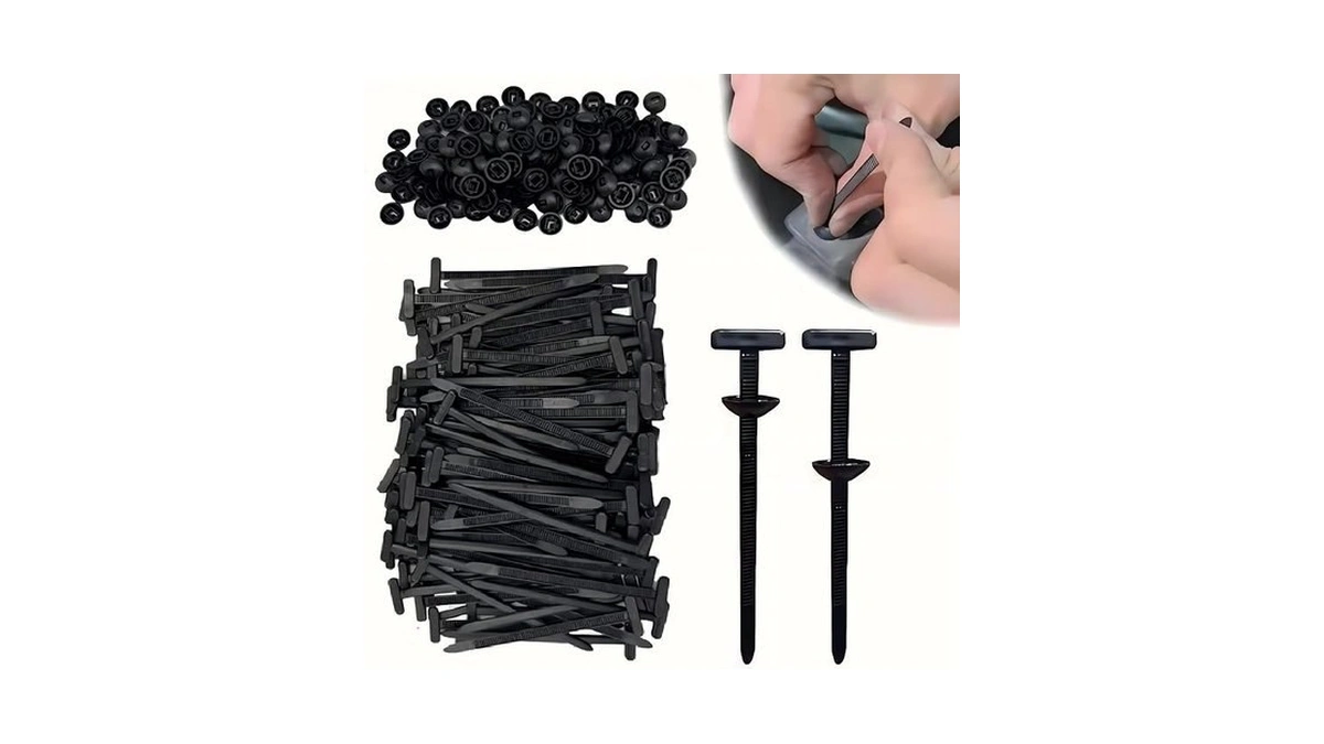 Nylon Universal Cable Tie Buckle For Car 100pcs Heavy-duty Grip